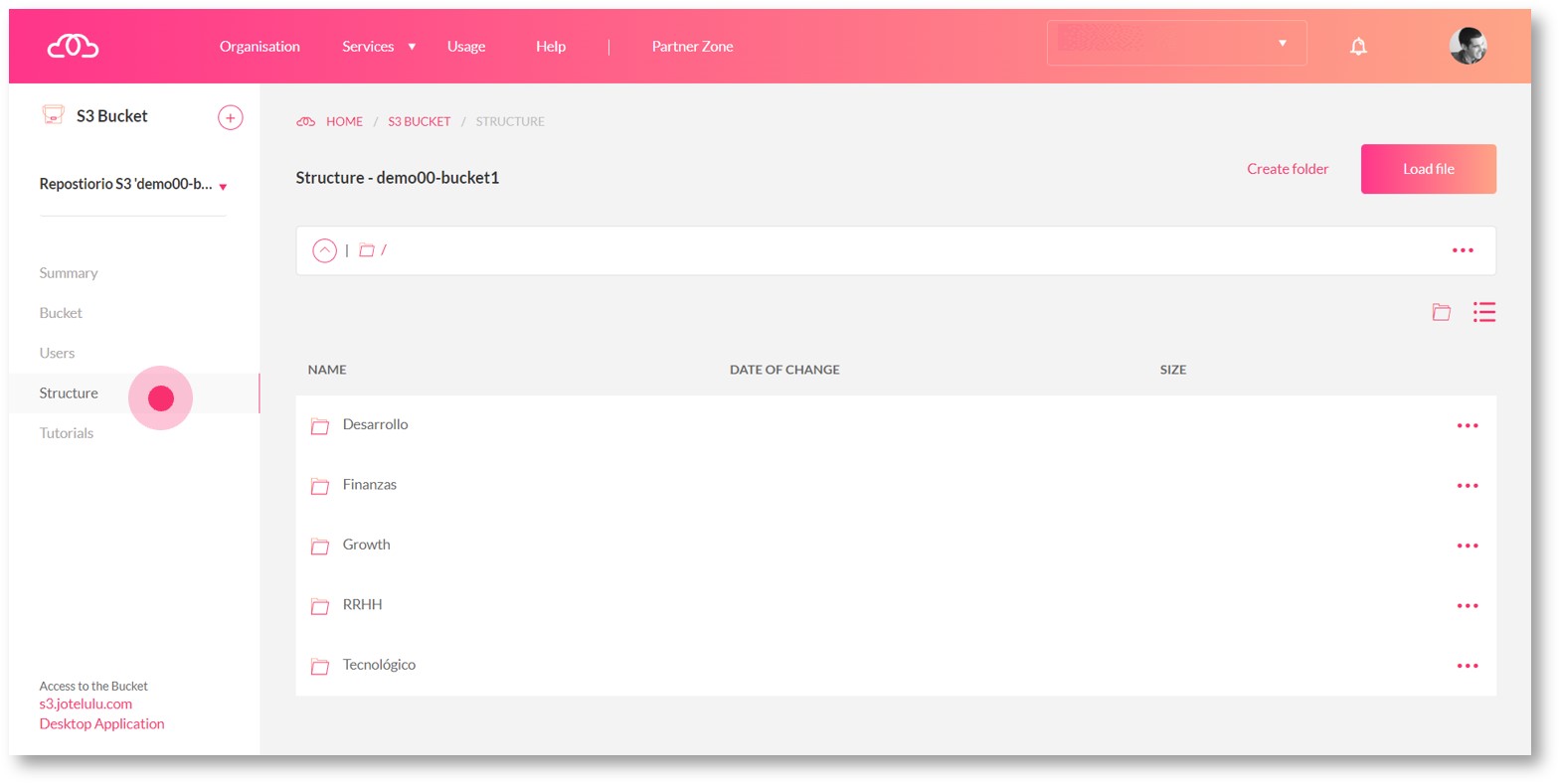 Set up a folder structure on your S3 bucket to easily access data