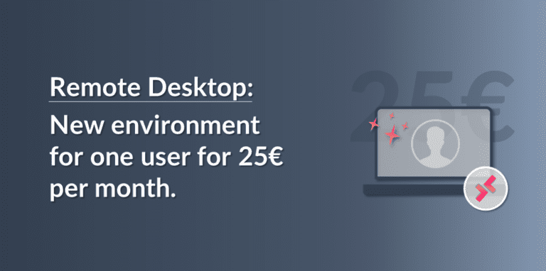 Remote desktop for 1 user
