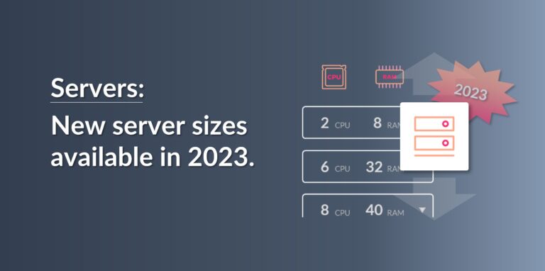 New server sizes in 2023