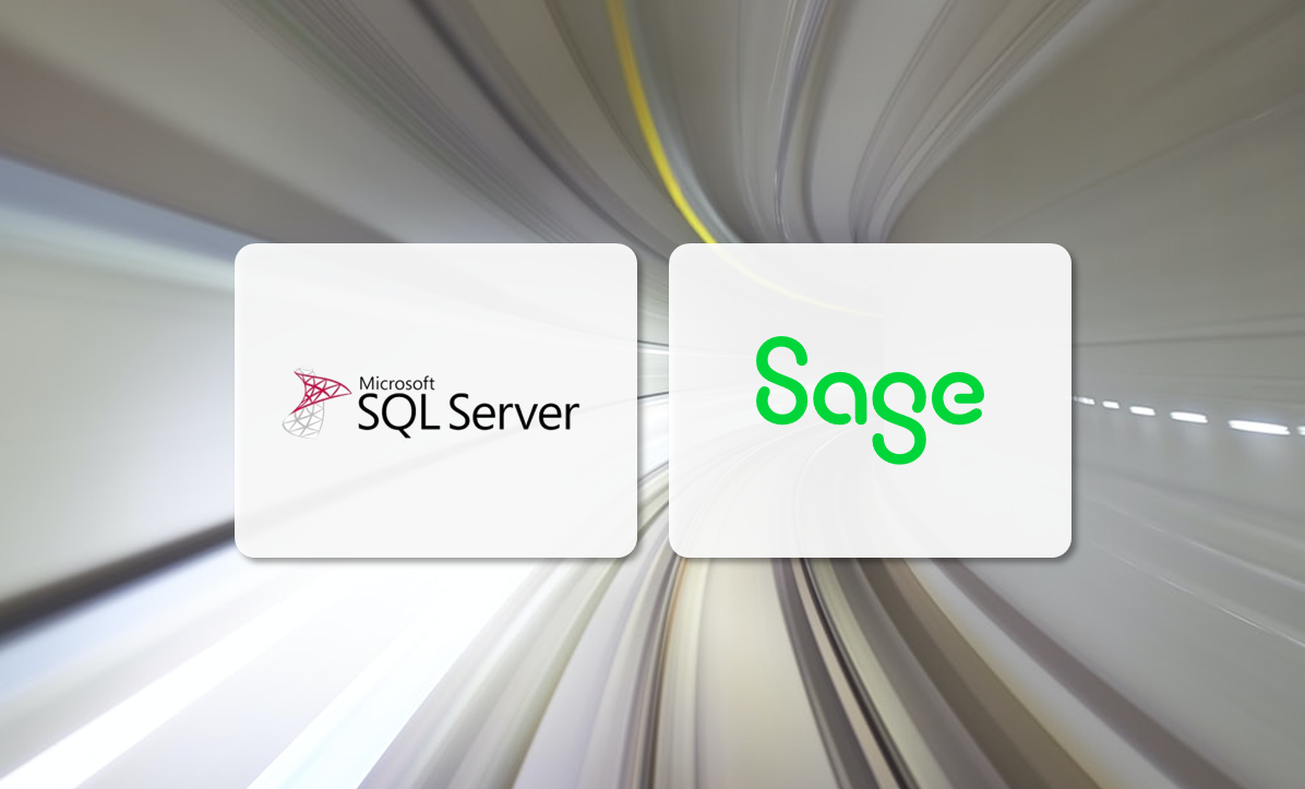 Logos de Sage et de SQL Server