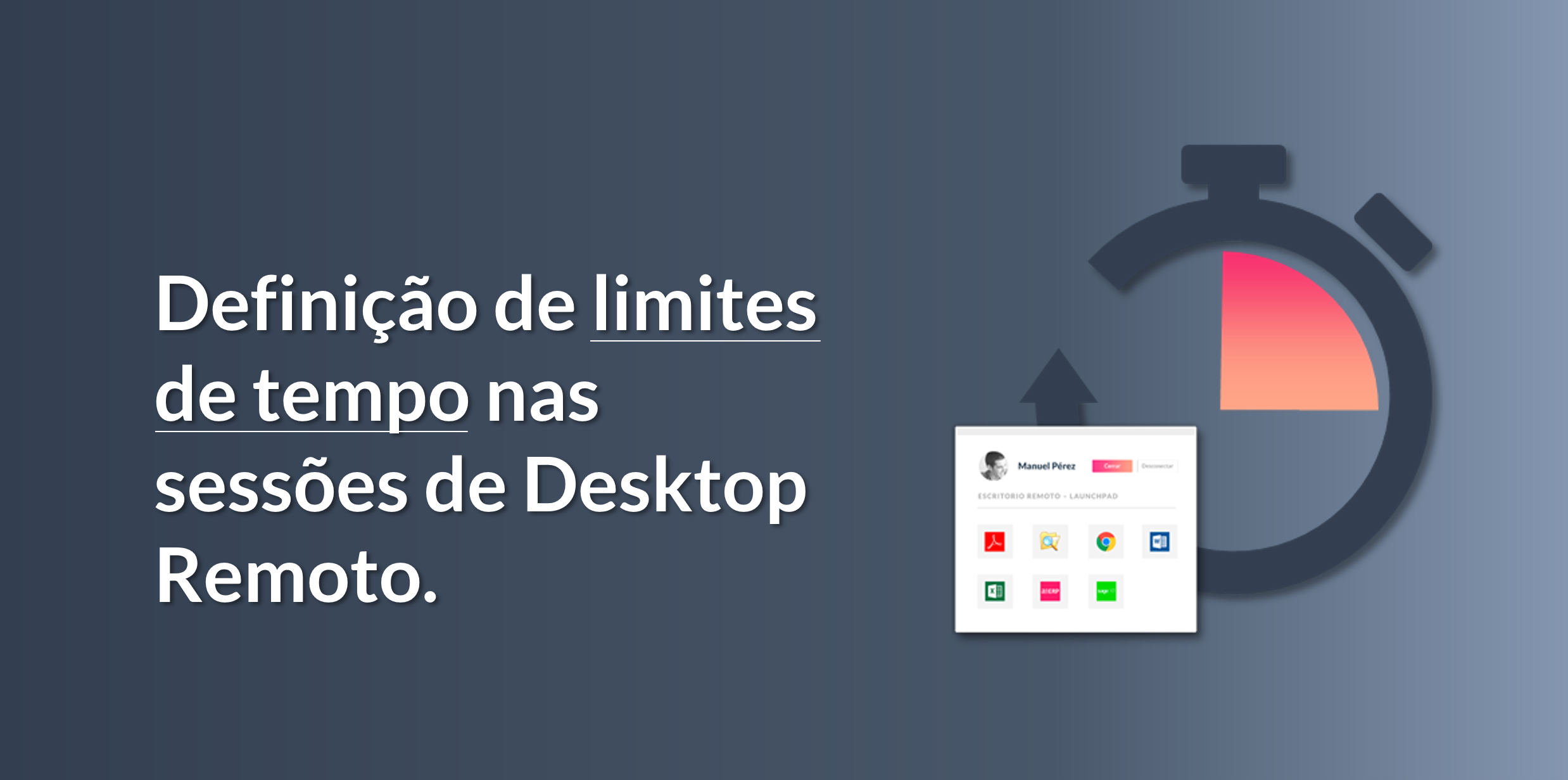 Limite de tempo nas sessões de Desktop Remoto