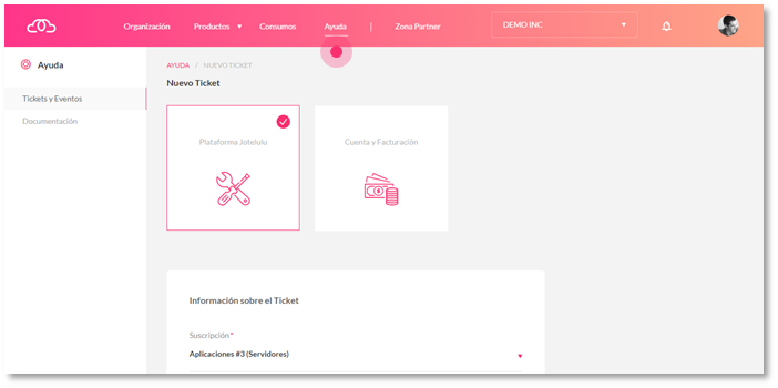 Use the Help section to create a help ticket and talk with our customer success team.