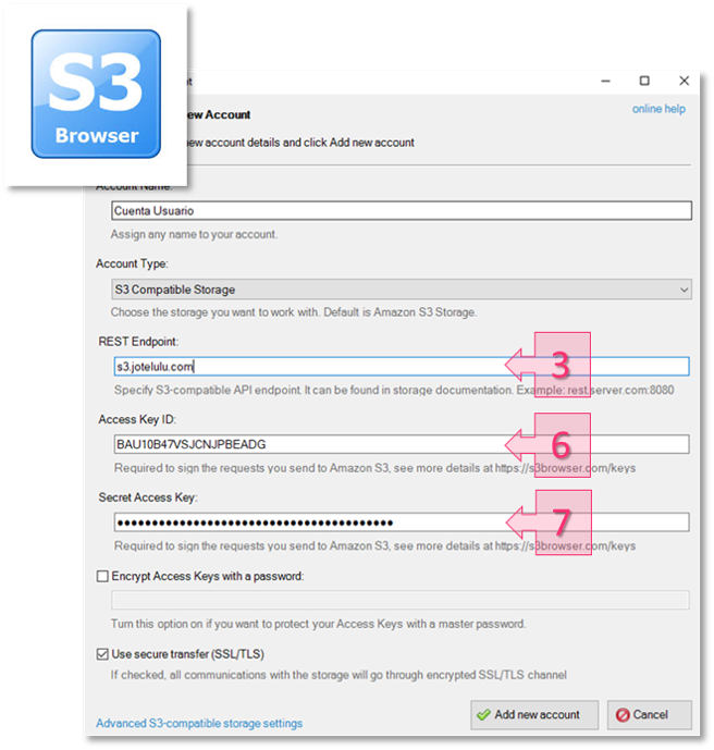 S3 Browser - How to work with multiple  S3 Accounts. How to