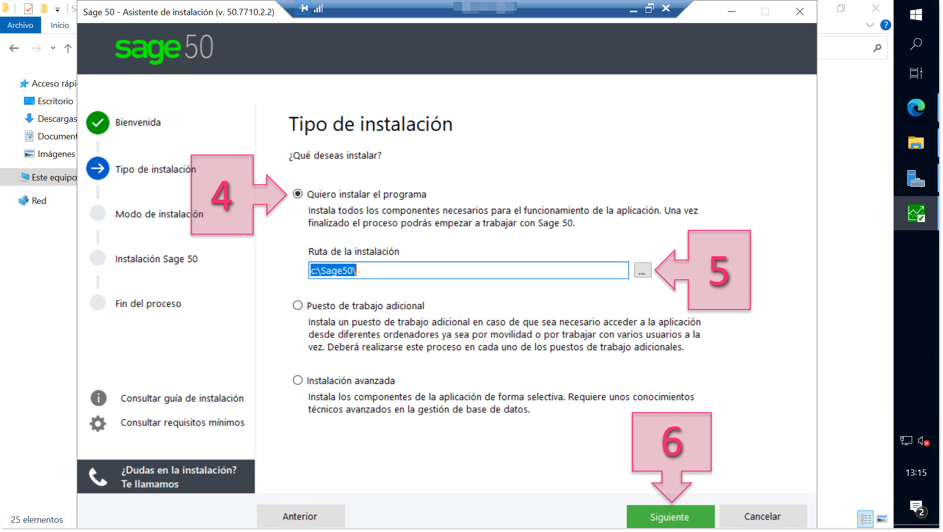 Part 1 - Select the installation type