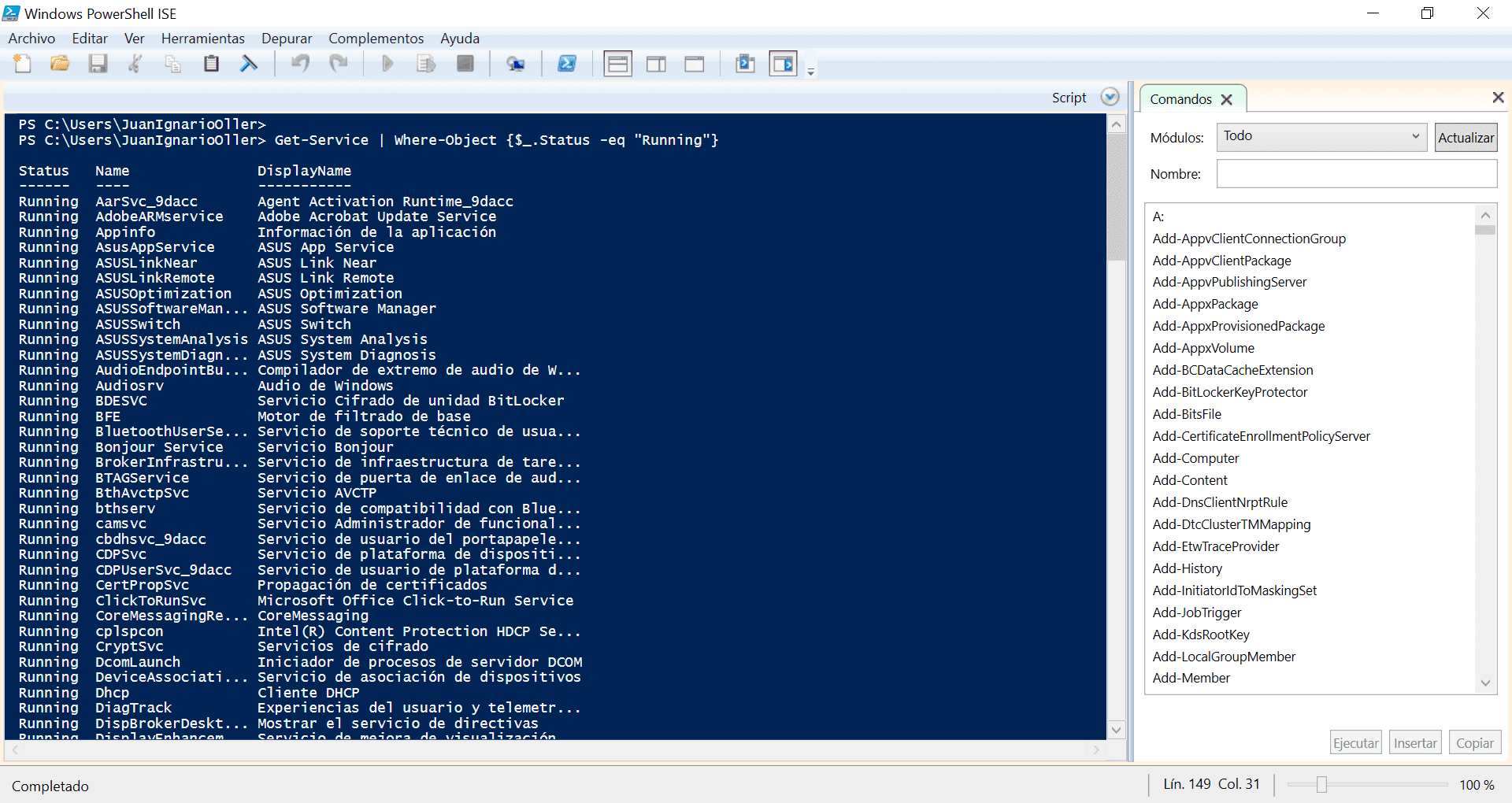 herramientas para sysadmin, powershell ISE