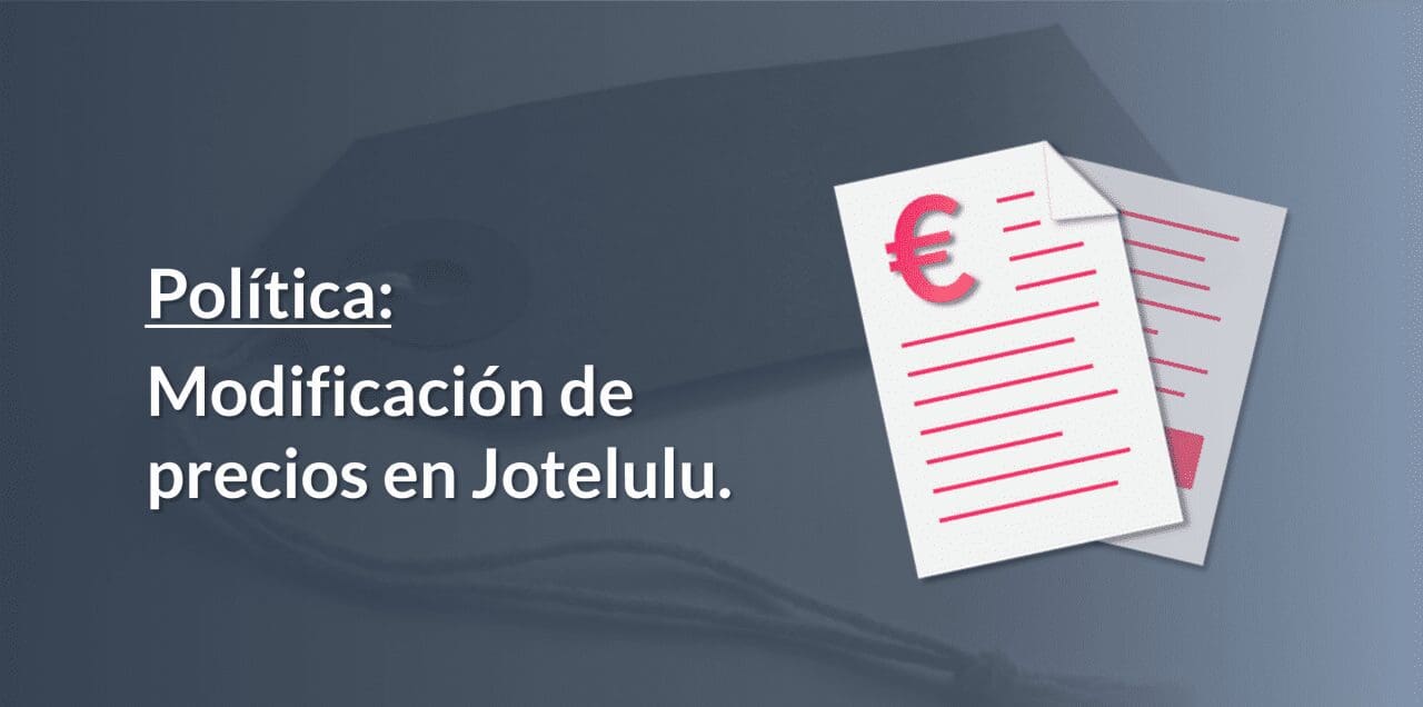 Política de modificación de Precios