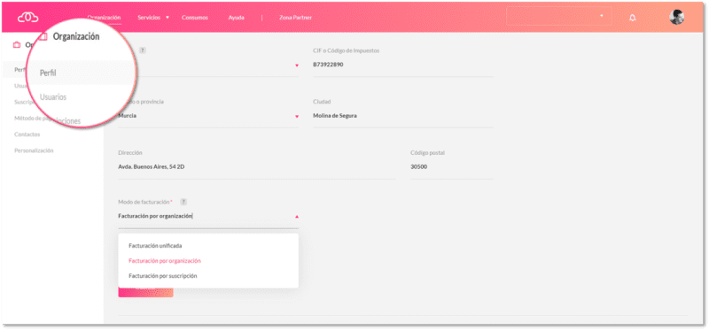 Nueva funcionalidad para Partners que permite visualizar la facturación diferenciada por cliente.