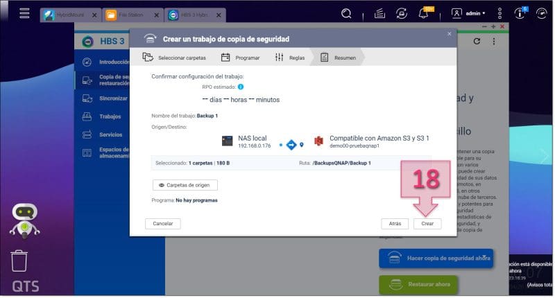 Paso 1. Comprobamos la configuración y creamos la tarea