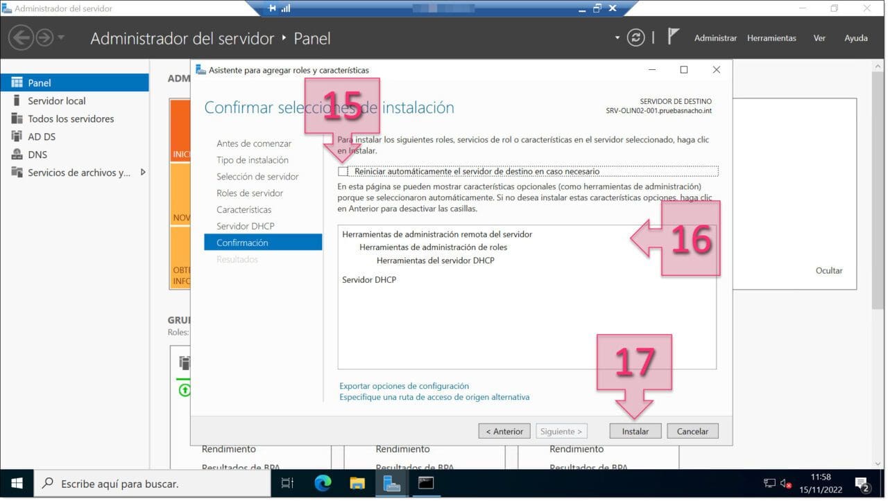 Part 1 - Check your installation choices and click on Install