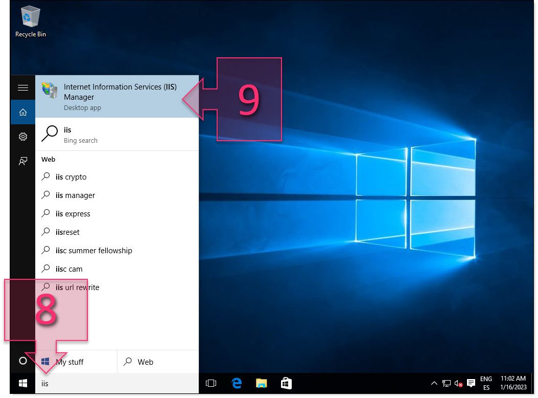 Part 2 - Open IIS Manager