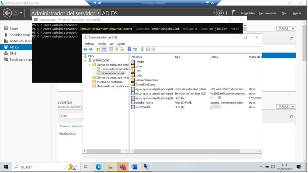 10 Comandos Powershell para administrar tu servidor DNS