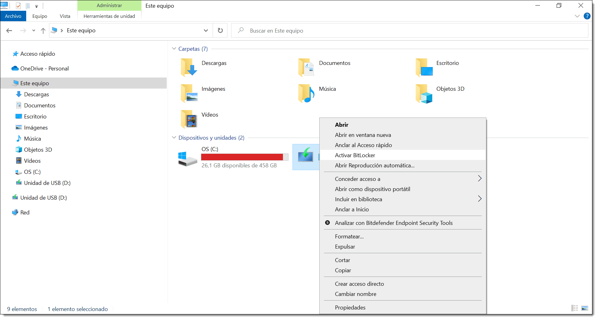 Image - Select the drive on which you want to enable BitLocker