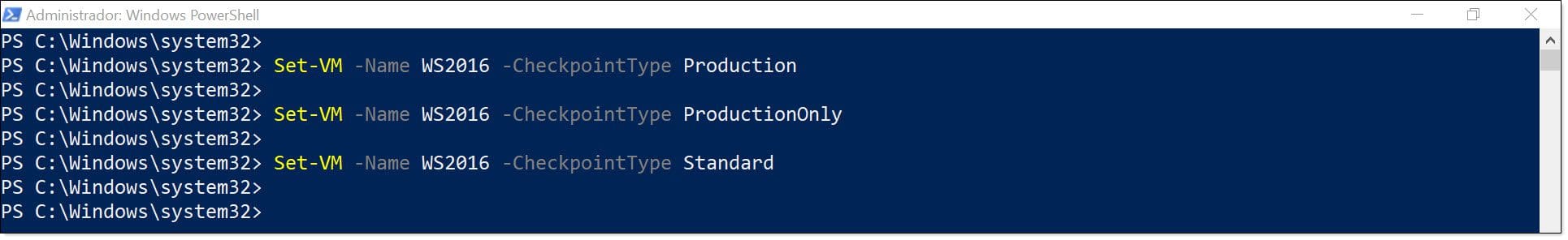 Image - Configuring different types of checkpoint in Hyper-V using PowerShell