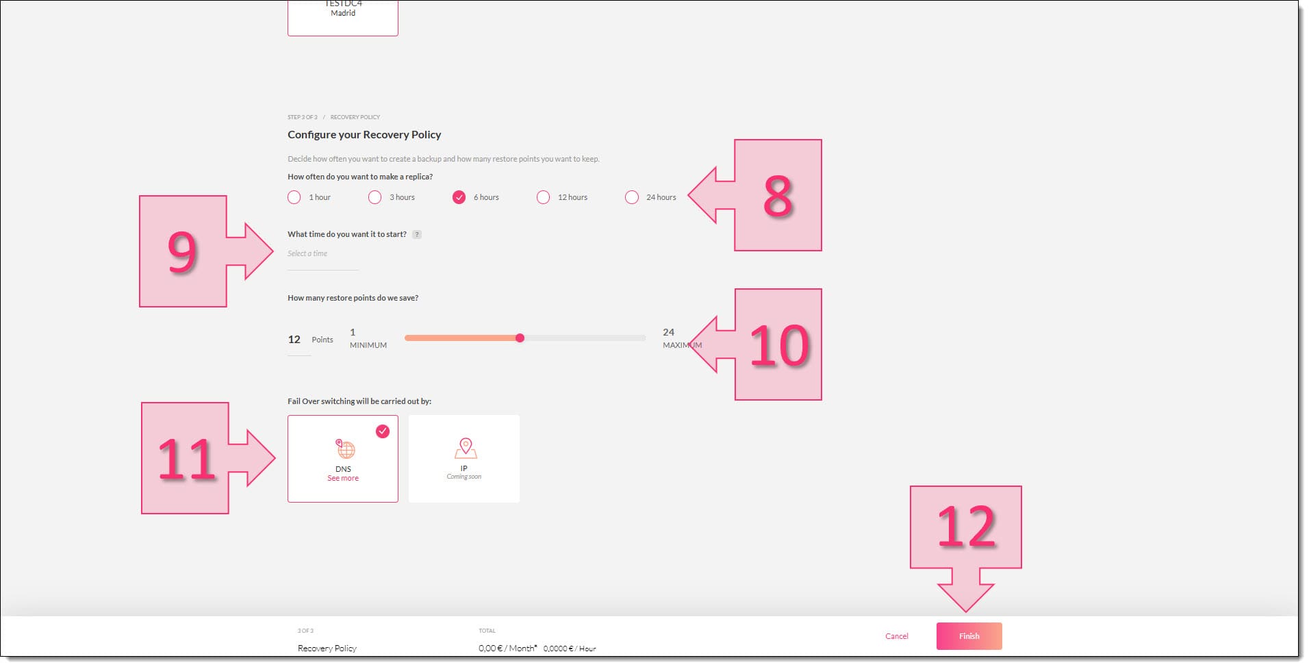 Step 3 - Configure your replication policy