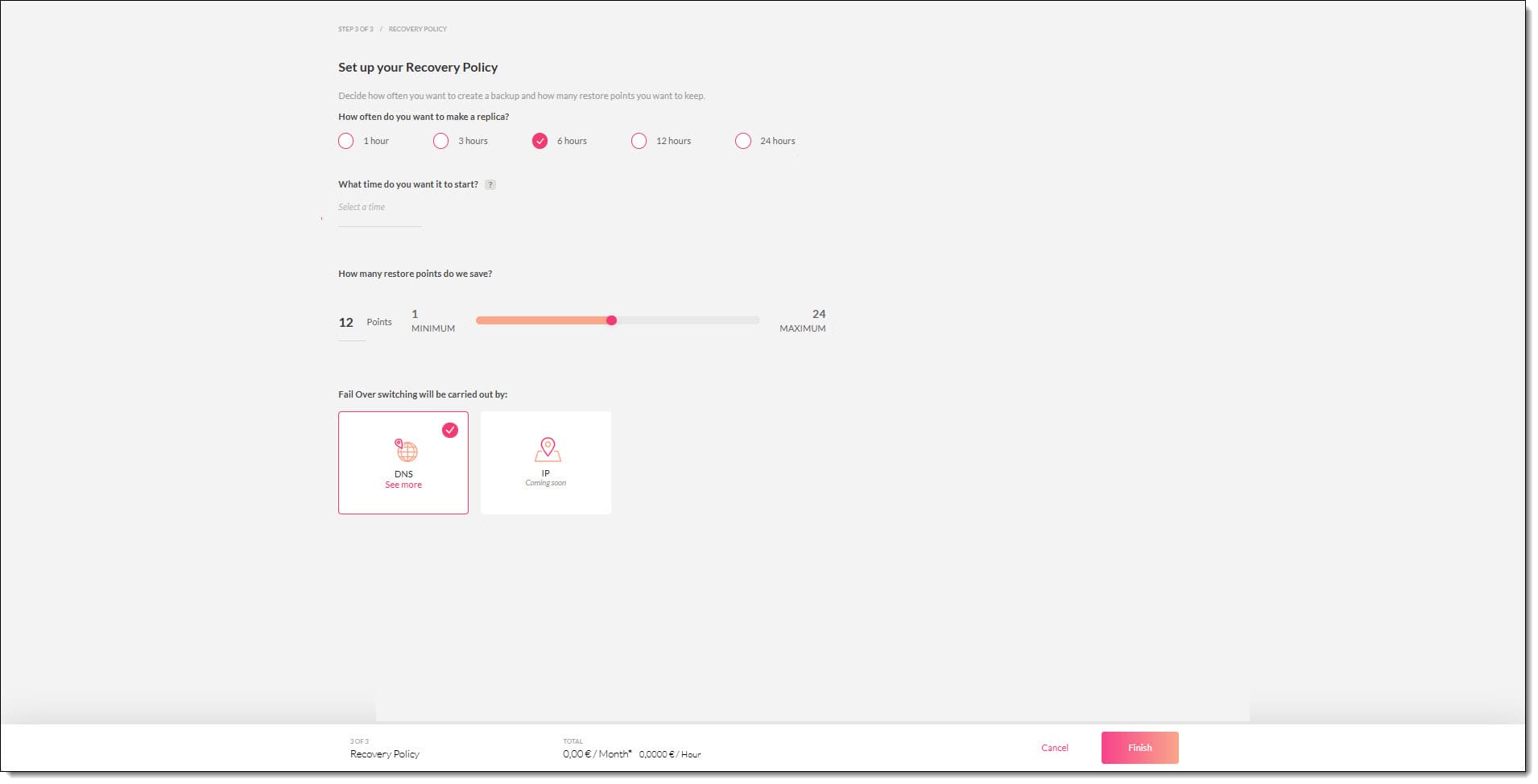 Imagen. Configuración la política de replicación