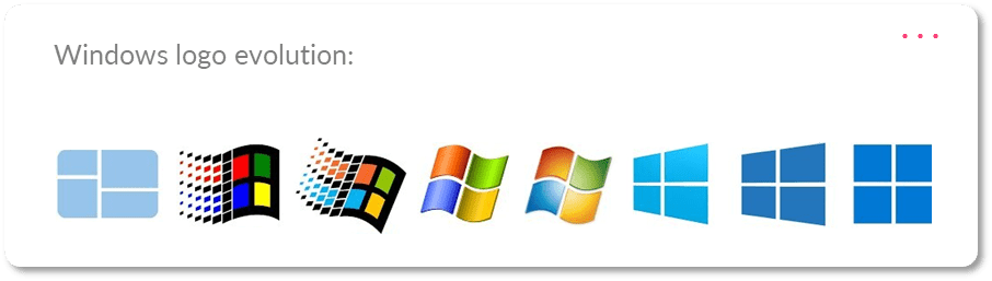 Imagen. Evolución del logo de Windows hasta Windows Server 2025