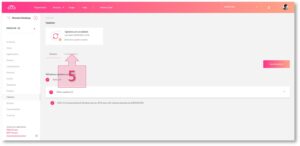 Paso 2. Acceso a subsección configuración en Updates