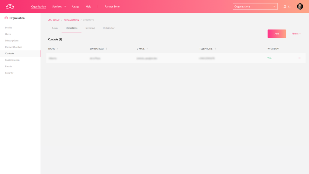 Paso 1 activación WhatsApp en la plataforma